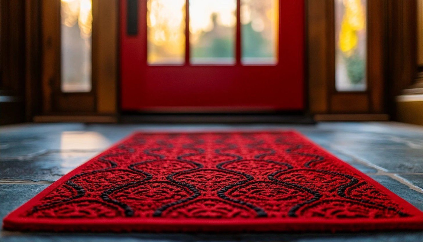 Wie eine rote Schmutzfangmatte Ihr Zuhause verwandeln kann
